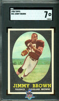 1958 Jim Brown SGC 7 Topps #62