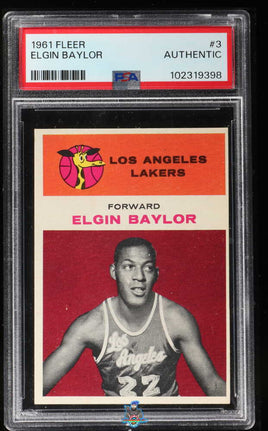 1961 Elgin Baylor PSA Authentic Fleer Rookie #3