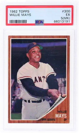 1962 Willie Mays PSA 5 Topps #300