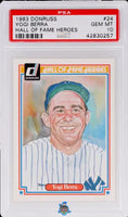 1983 Yogi Berra PSA 10 Donruss Hall of Fame Heroes #24