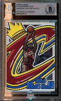 2003 LeBron James BGS Authentic Topps Chrome Luke the Cardist #111