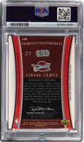 2004 LeBron James PSA 6 UD Exquisite Coll Masterpiece '03 LB B/S Blk PP 1/1