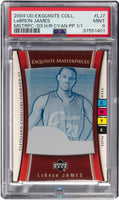 2004 LeBron James PSA 9 UD Exquisite Coll Masterpiece '03 H/R Cyan PP #LJ7 1/1