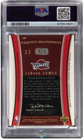 2004 LeBron James PSA 9 UD Exquisite Coll Masterpiece '03 H/R Cyan PP #LJ7 1/1