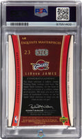 2004 LeBron James PSA 9 UD Exquisite Coll Masterpiece '03 Vctry Blk PP #LJ2 1/1