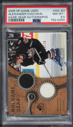 2005 Alexander Ovechkin PSA 8.5 SP Game Used Game Gear Auto #AGAO 10/10