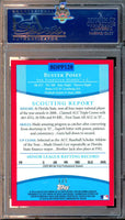 2008 Buster Posey PSA 9 Bowman Chrome DP and Pros Auto Red Refractor #128 1/5