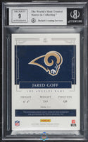 2016 Jared Goff BGS 8.5 9 National Treasures Rokie Patch Auto Green #101 13/16