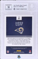 2016 Jared Goff BGS 8 10 Preferred Super Prime NFL Shield Auto #61 1/1