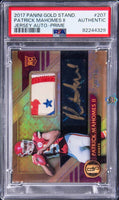 2017 Patrick Mahomes PSA Authentic Gold Standard Rookie Patch Auto Prime 23/25