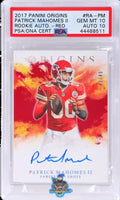 2017 Patrick Mahomes PSA 10 10 Origins Rookie Auto Red #RAPM 41/49