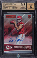 2017 Patrick Mahomes BGS 9.5 10 Rookies and Stars Rke Longevity Auto Gold 7/10