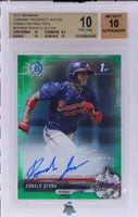 2017 Ronald Acuna Jr. BGS 10 10 Bowman Chrome Pros Auto Green Ref #CPARA 56/99