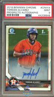2018 Yordan Alvarez PSA 9 Bowman Chrome Pros Auto #CPAYA