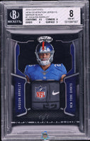 2018 Saquon Barkley BGS 8 Certified New Generation Jerseys Mirror Black #1 1/1