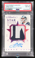 2018 Jared Goff PSA 8 Flawless Star Swatch Auto #SWJG 3/5