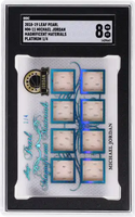 2018 Michael Jordan SGC 8 Leaf Pearl Magnificent Mats 8 #MM11 1/4