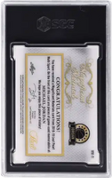 2018 Michael Jordan SGC 8 Leaf Pearl Magnificent Mats 8 #MM11 1/4