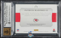 2018 Patrick Mahomes BGS 8.5 10 National Treasures Colossal Mat Auto #CSPM 2/10