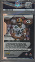 2018 Aaron Rodgers PSA 9 Prizm Die Cut Orange #127 241/249