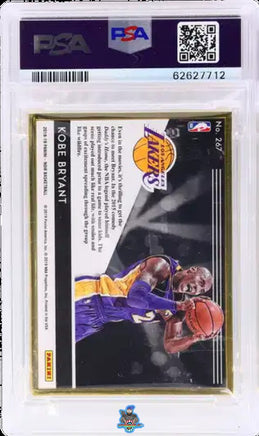 2018 Kobe Bryant PSA 9 Noir Feature Length FOTL #267 8/9
