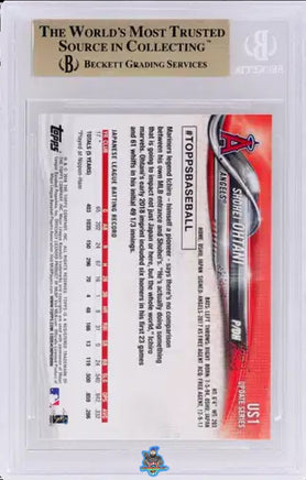 2018 Shohei Ohtani BGS 10 Topps Update Rookie Pitching Red Jersey #US1