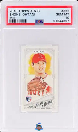 2018 Shohei Ohtani PSA 10 Topps A/G Mini #352
