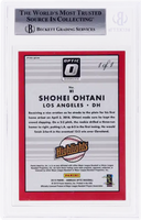 2019 Shohei Ohtani BGS 8.5 Donruss Optic Highlights Gold Vinyl #1 1/1