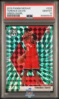 2019 Terence Davis PSA 10 Mosaic Green Swirl #226 10/10