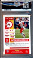 2019 Patrick Mahomes PSA 10 10 Contenders Cracked Ice Veteran Ticket Auto /23