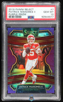 2019 Patrick Mahomes PSA 10 Select Purple Prizm #7 1/75