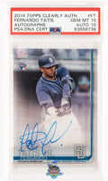 2019 Fernando Tatis Jr PSA 10 10 Topps Clearly Authentic Rookie Auto #FT