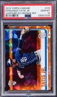2019 Fernando Tatis Jr. PSA 10 Topps Chrome Sapph Ed Rookie Orange Ref 18/25