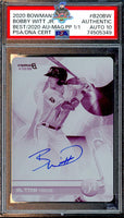2020 Bobby Witt Jr PSA Authentic 10 Bowmans Best Printing Plate Auto #B20BW 1/1