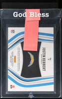 2020 Justin Herbert Raw Certified Fabric New Generation Jersey Teal #3 7/50