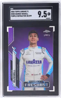2020 George Russell SGC 9.5 Topps Chrome F1 Purple Refractor #200 20/399