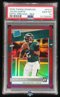 2020 Jalen Hurts PSA 10 Donruss Optic Preview Red #P314 /99