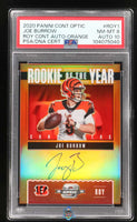 2020 Joe Burrow PSA 8 10 Contenders Optic Rookie of the Year Orange Auto 49/50