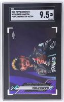2020 Lewis Hamilton SGC 9.5 Topps Chrome F1 Purple Refractor #174 46/399