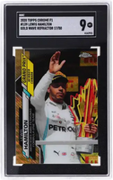 2020 Lewis Hamilton SGC 9 Topps Chrome F1 Gold Wave Refractor #139 17/50