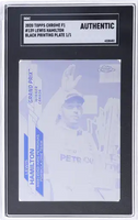 2020 Lewis Hamilton SGC Authentic Topps Chrome F1 Printing Plate Black #139 1/1