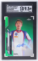 2020 Marino Sato SGC 9.5 10 Topps Chrome F1 Auto Green Refractor #F1AMS 39/99