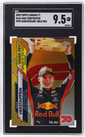 2020 Max Verstappen SGC 9.5 Topps Chrome F1 70th Ann Gold Refractor #162