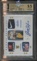 2020 Justin Herbert BGS 9.5 10 Absolute Rookie NFL Shield Patch Auto #203 1/1