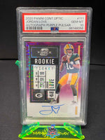 2020 Jordan Love PSA 10 Contenders Optic Auto Purple Pulsar #111 7/21