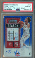 2020 Trae Young PSA 10 Contenders Veteran Season Ticket Blue Shimmer Auto 4/20