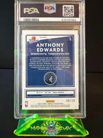 2020 Anthony Edwards PSA 10 Donruss Optic The Rookies Gold Pulsar #5 8/10