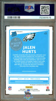 2020 Jalen Hurts PSA 9 Donruss Optic Gold Vinyl Auto #164 1/1