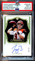 2020 Joe Burrow PSA 8 9 Flawless Rookie Shadow Auto #RSSJBU 8/25