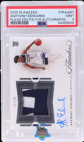 2020 Anthony Edwards PSA 9 Flawless Rookie Patch Auto #FPAANT 21/25